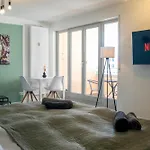 Shanti - Studio, Suedvorstadt, Balkon, Tv Apartmán